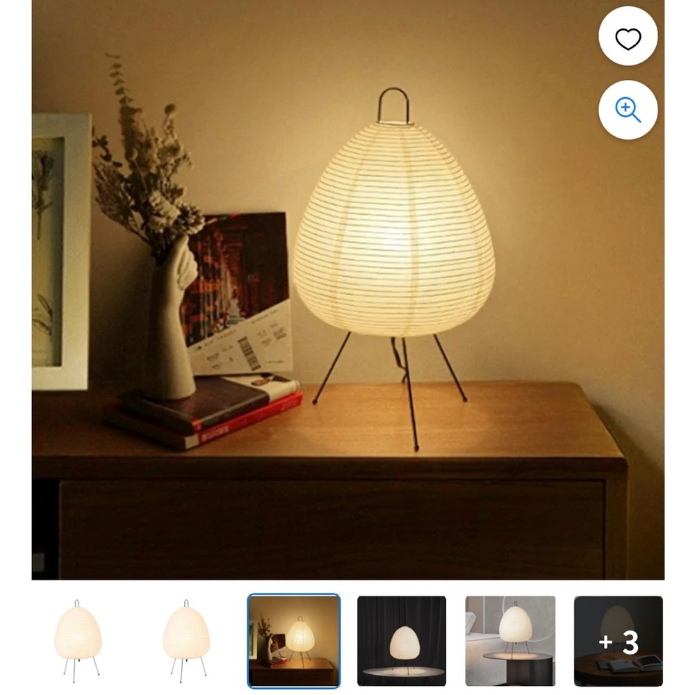 Japanese paper table lamp
